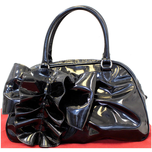 Valentino Shoulder Bag Garavani Lacca Bow - leather strap