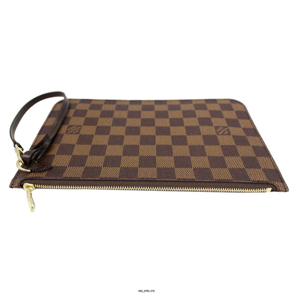 LOUIS VUITTON Pochette Wristlet Pouch Damier Ebene Neverfull MM-US