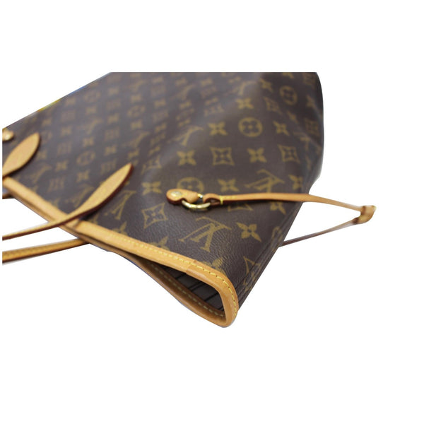 LOUIS VUITTON Neverfull MM Monogram Canvas Shoulder Bag Brown