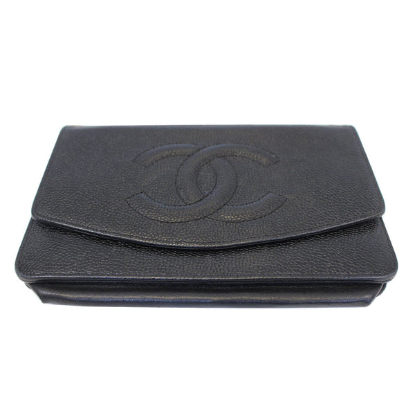 CHANEL Timeless WOC Caviar Leather Clutch Crossbody Bag Black-US