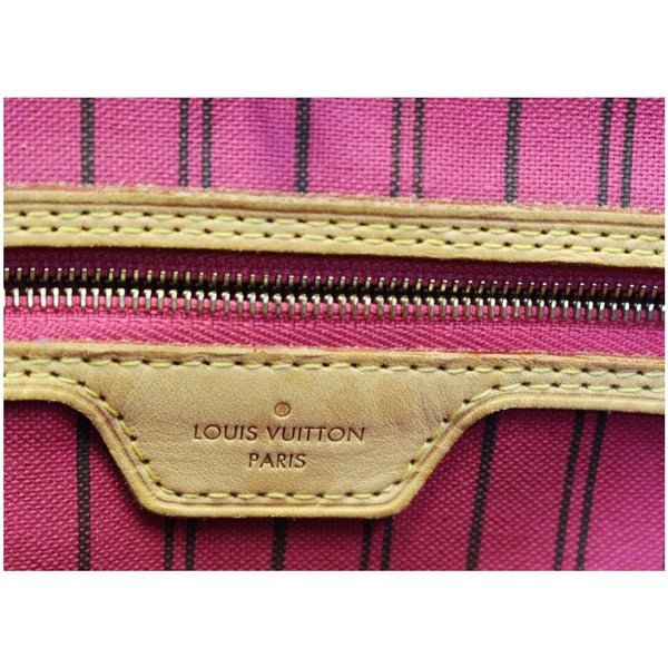 LOUIS VUITTON Neverfull MM Monogram Canvas Tote Shoulder Bag Brown