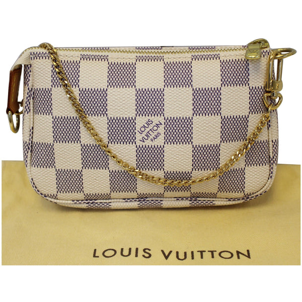 Louis Vuitton Damier Mini Pochette Azur Accessoires Pouch - Lv Damier
