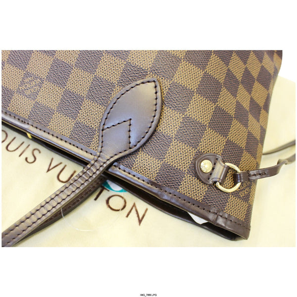 LOUIS VUITTON Neverfull PM Damier Ebene Tote Shoulder Bag-US