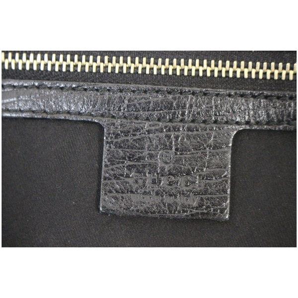 GUCCI Black GG Canvas Jolicoeur Yellow Stripe Small Tote Bag-US