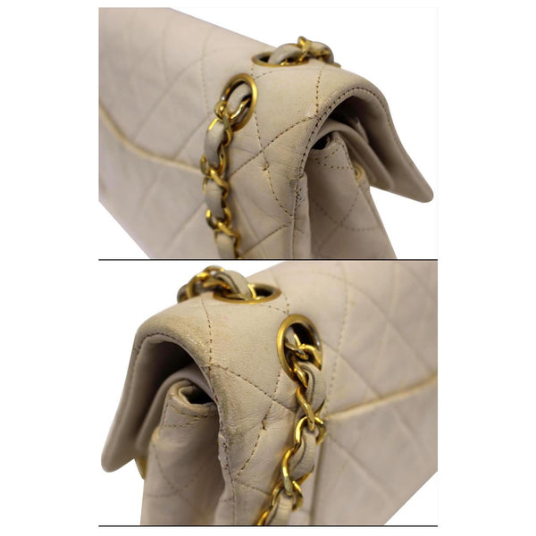 Chanel Classic Medium Double Flap Shoulder Bag Bag Ivory-US