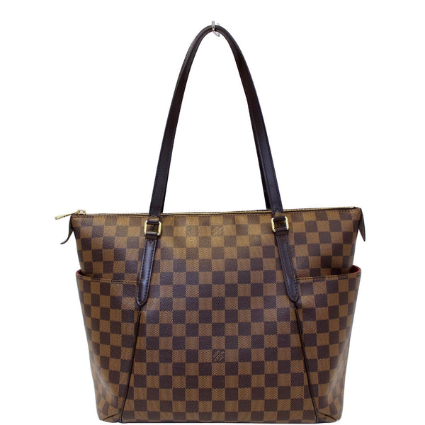 LOUIS VUITTON Totally MM Damier Ebene Shoulder Handbag-US