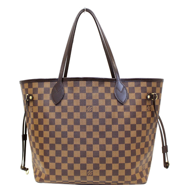 LOUIS VUITTON Damier Ebene Neverfull MM Brown Tote Bag-US
