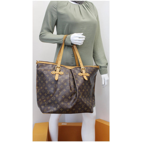 Lv Palermo GM Monogram Canvas Shoulder Bag