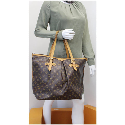 Lv Palermo GM Monogram Canvas Shoulder Bag