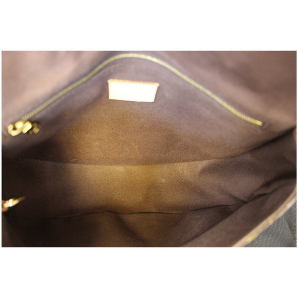 LOUIS VUITTON Menilmontant PM Monogram Canvas Crossbody Bag Brown