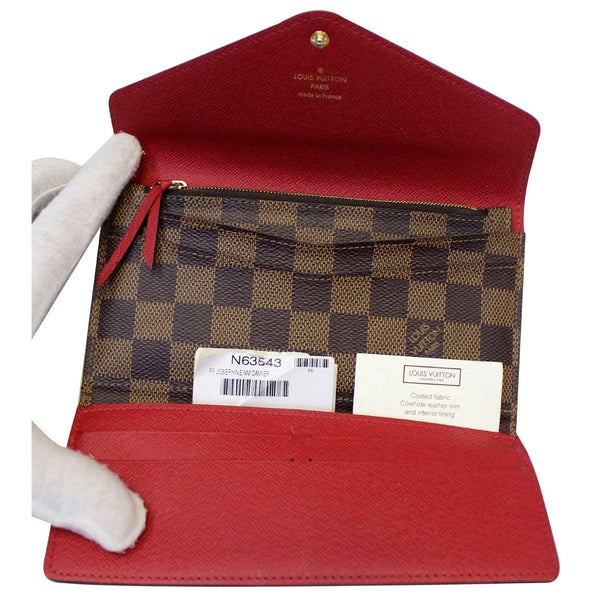 LOUIS VUITTON Damier Ebene Josephine Wallet Brown-US
