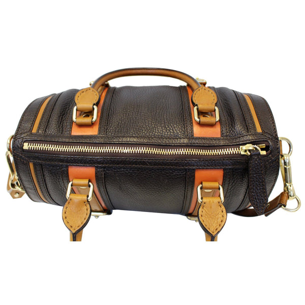 Burberry Alchester Bowling Leather Satchel Shoulder Bag Black-US