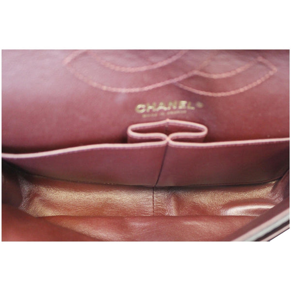 CHANEL Reissue Double Flap Patent Leather Shoulder Bag Black