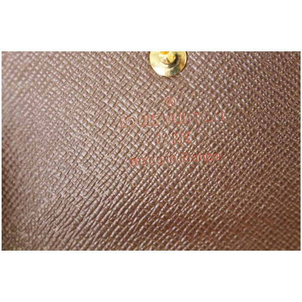 LV Damier Ebene 6 Key Holder Brown close view
