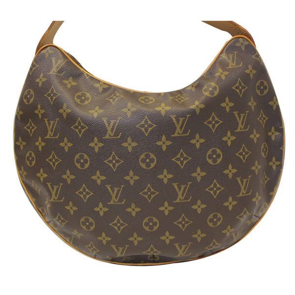 LOUIS VUITTON Croissant GM Monogram Canvas Shoulder Bag Brown