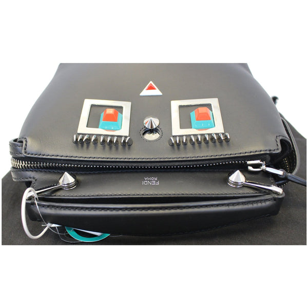 Fendi DotCom Faces Click Top Handle Leather - bottom view