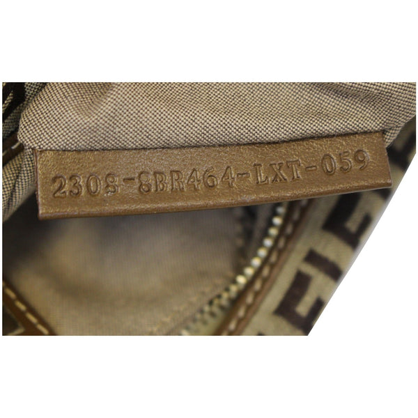 FENDI Zucca Small Canvas Shoulder Bag Beige-US