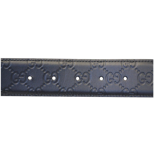 GUCCI Interlocking G Signature Leather Belt 411924-US