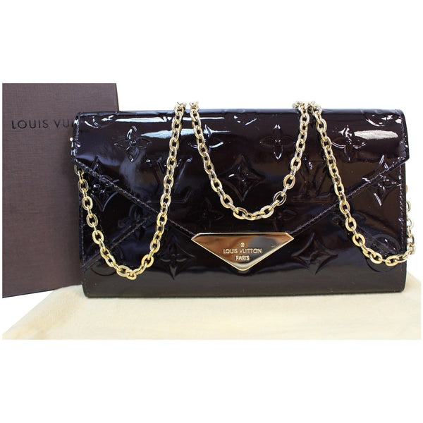 LV Mira Monogram Vernis Shoulder Chain Pouch
