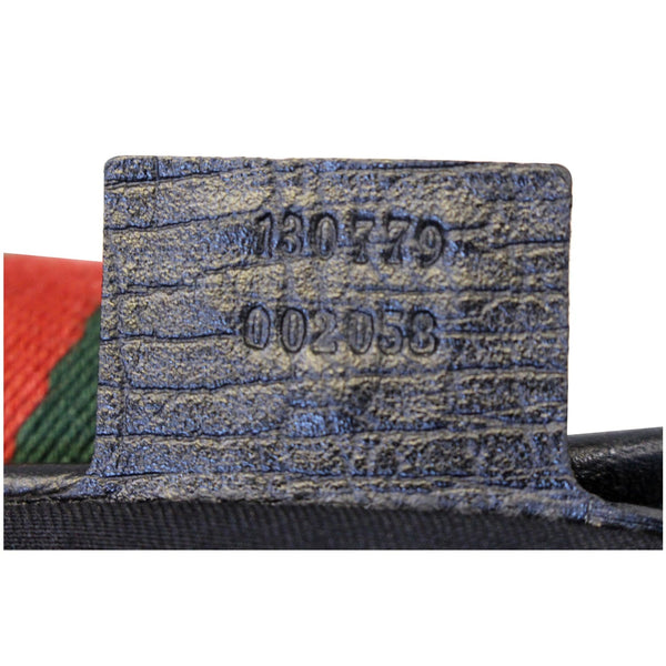 GUCCI GG Canvas Web Hobo Bag Black 130779-US