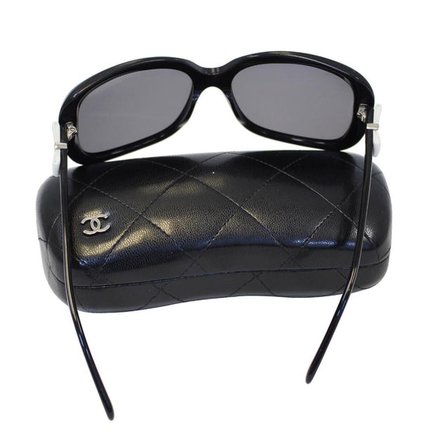 CHANEL Black Sunglasses with White Bow 5171-US
