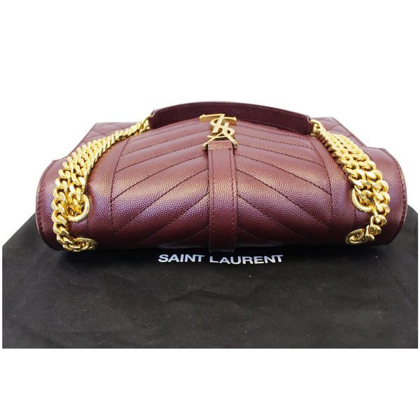 YVES Saint Laurent Envelope Medium Chain Shoulder Bag Burgundy-US