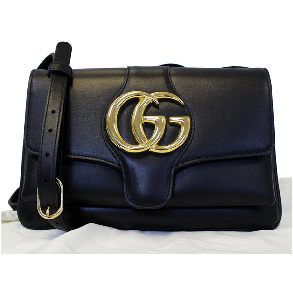 GUCCI Arli Small Leather Shoulder Bag Black 550129-US