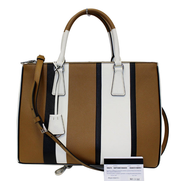 Prada Galleria Bag Leather Tote Bag- Full View