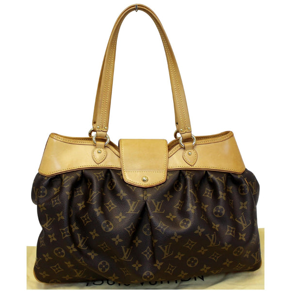 LOUIS VUITTON Boetie MM Monogram Canvas Shoulder Bag Brown
