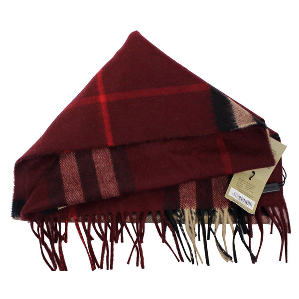 Burberry Scarf | Classic Cashmere Scarf in Claret - corner