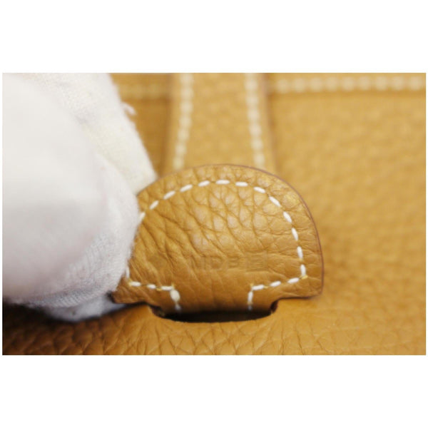 HERMES Evelyne PM III Clemence Leather Shoulder Crossbody Bag Gold-US