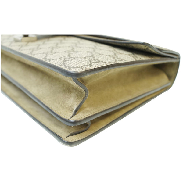 GUCCI Dionysus Medium GG Supreme Monogram Shoulder Bag Taupe