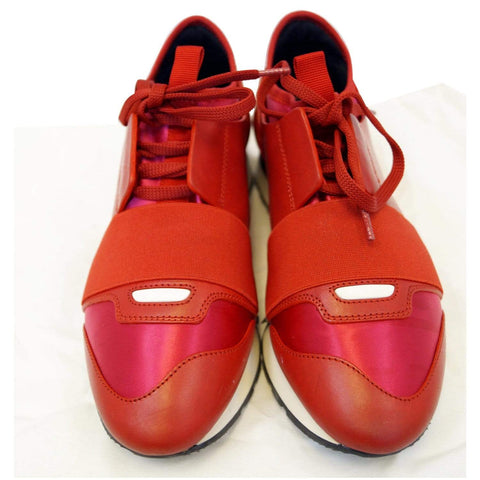 BALENCIAGA Race Runner Low-Top Sneakers Red - Final Sale
