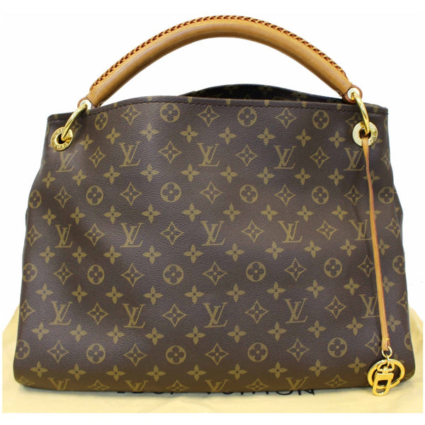 LOUIS VUITTON Artsy MM Monogram Canvas Shoulder Bag Brown