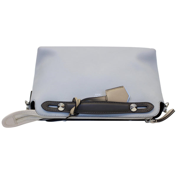 FENDI Small By The Way Leather Shoulder Bag Gray/Light Blue-US