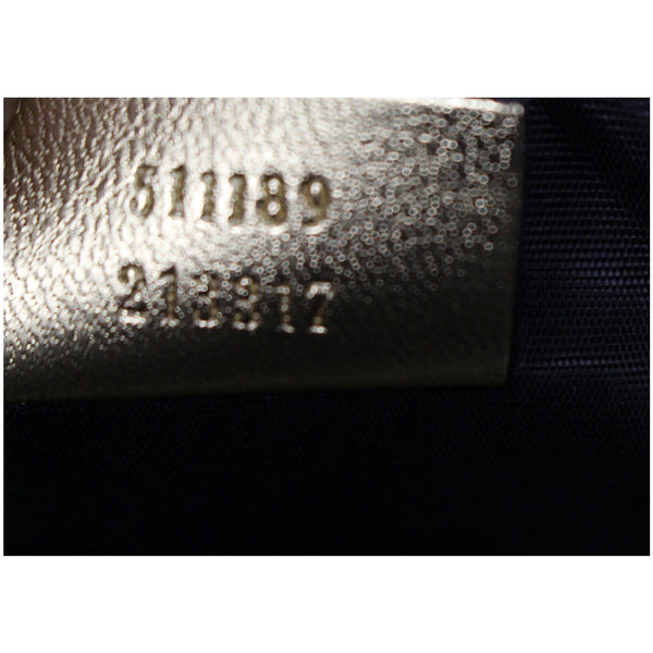 GUCCI Moon Steller Guccy Leather Crossbody Bag Gold