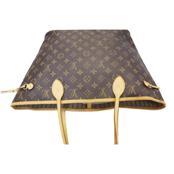 LOUIS VUITTON Neverfull MM Monogram Canvas Tote Shoulder Bag Brown