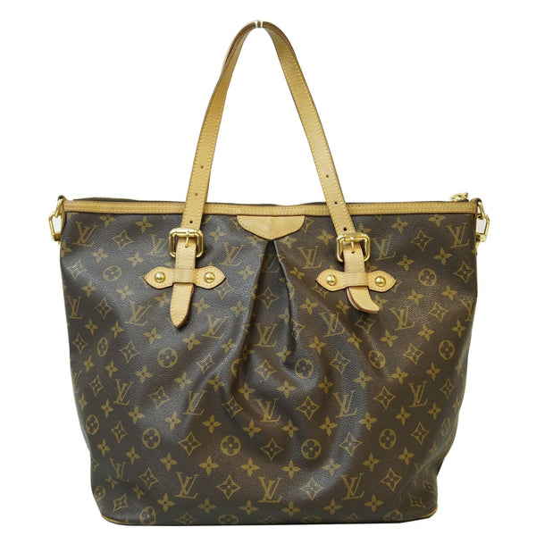 LOUIS VUITTON Palermo GM Monogram Canvas Tote Shoulder Bag Brown