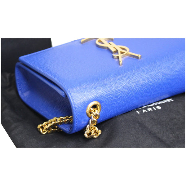 YVES SAINT LAURENT Kate Small Grain De Poudre Crossbody Bag Blue