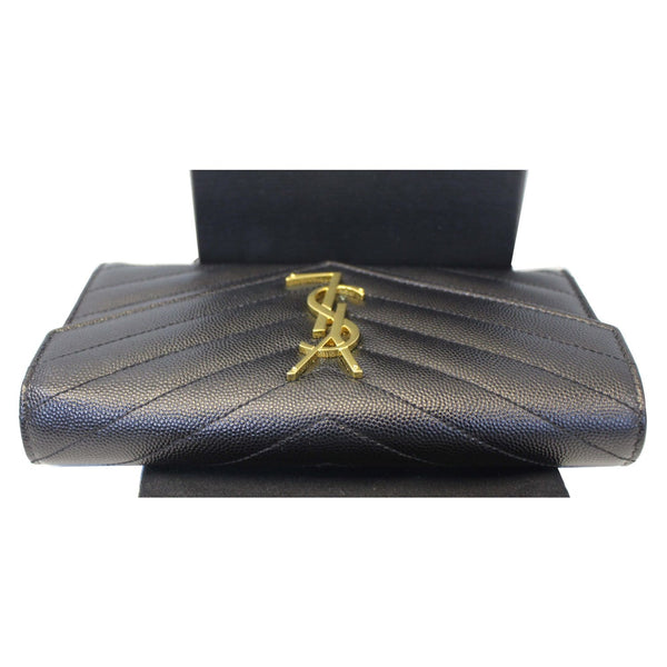 YVES SAINT LAURENT Large Grain De Poudre Wallet Black