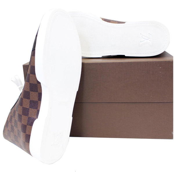 LOUIS VUITTON Damier Ebene Lion Chapman Sneakers Size US 8.1/2-US