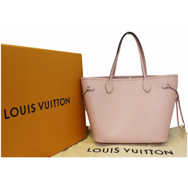 LOUIS VUITTON Neverfull MM Epi Leather Tote Shoulder Bag Rose Ballerin-US