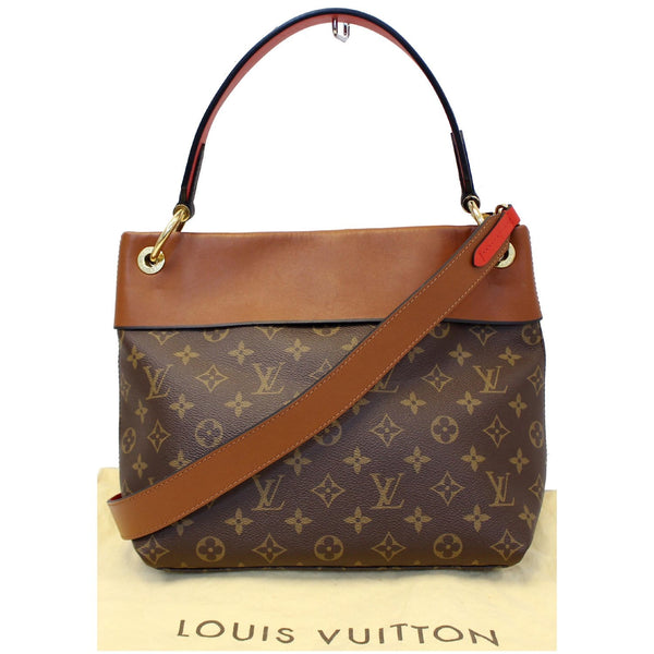 LOUIS VUITTON Tuileries Besace Monogram Canvas Shoulder Bag Caramel