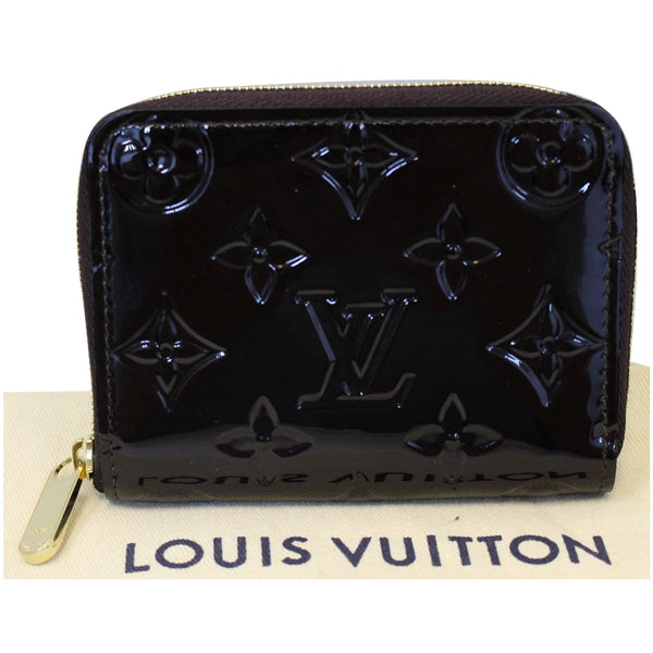 LOUIS VUITTON Vernis Zippy Coin Purse Wallet Amarante-US