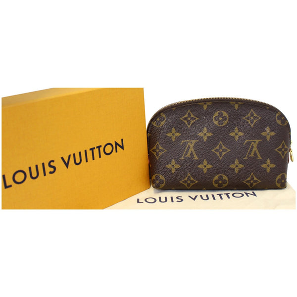 LOUIS VUITTON Monogram Canvas Cosmetic Pouch Brown