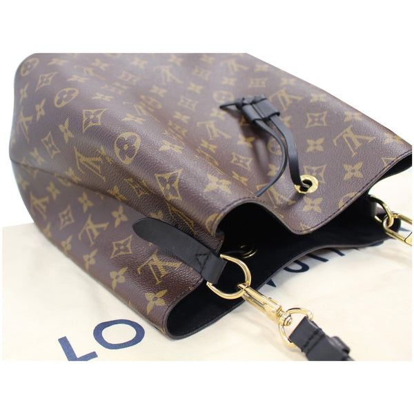LOUIS VUITTON Neonoe Monogram Canvas Shoulder Bag Black