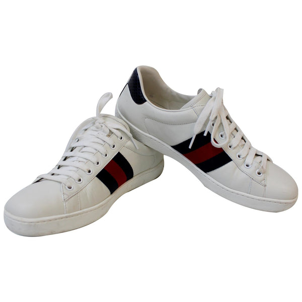 GUCCI Ace Low Top Sneakers White 386750 US 8.5