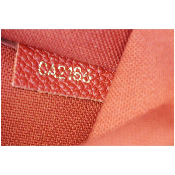 LOUIS VUITTON Pallas Monogram Canvas Clutch Crossbody Bag Brown