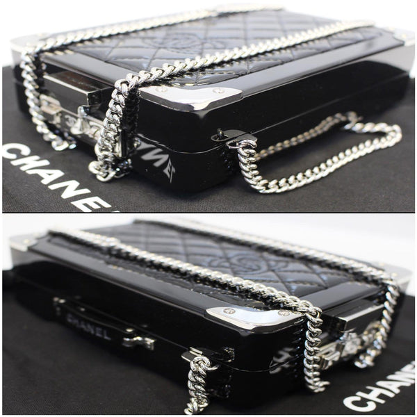 CHANEL Evening In The Air Mini Trolley Minaudiere Crossbody Bag Black