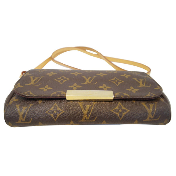 LOUIS VUITTON Favorite PM Monogram Canvas Crossbody Bag Brown